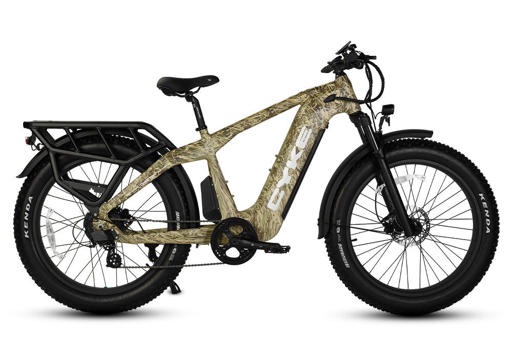 Electric hunting bike with trailer
