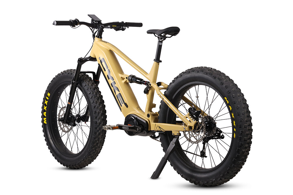 Falcon X full suspension electric mountain bike with throttle