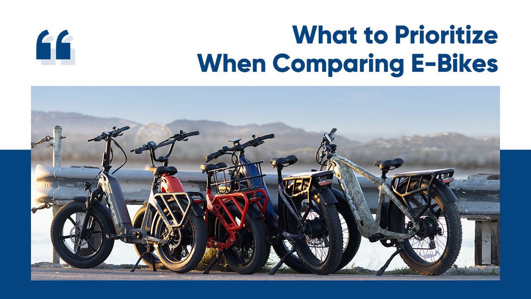 What to Prioritize When Comparing E-Bikes