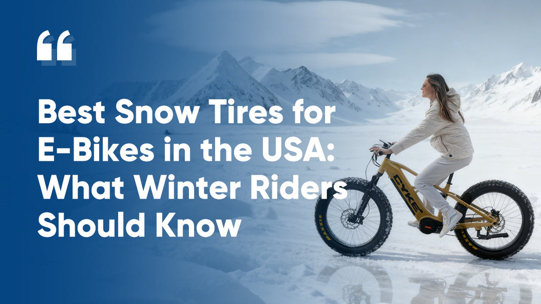 Best Snow Tires for E-Bikes in the USA: What Winter Riders Should Know