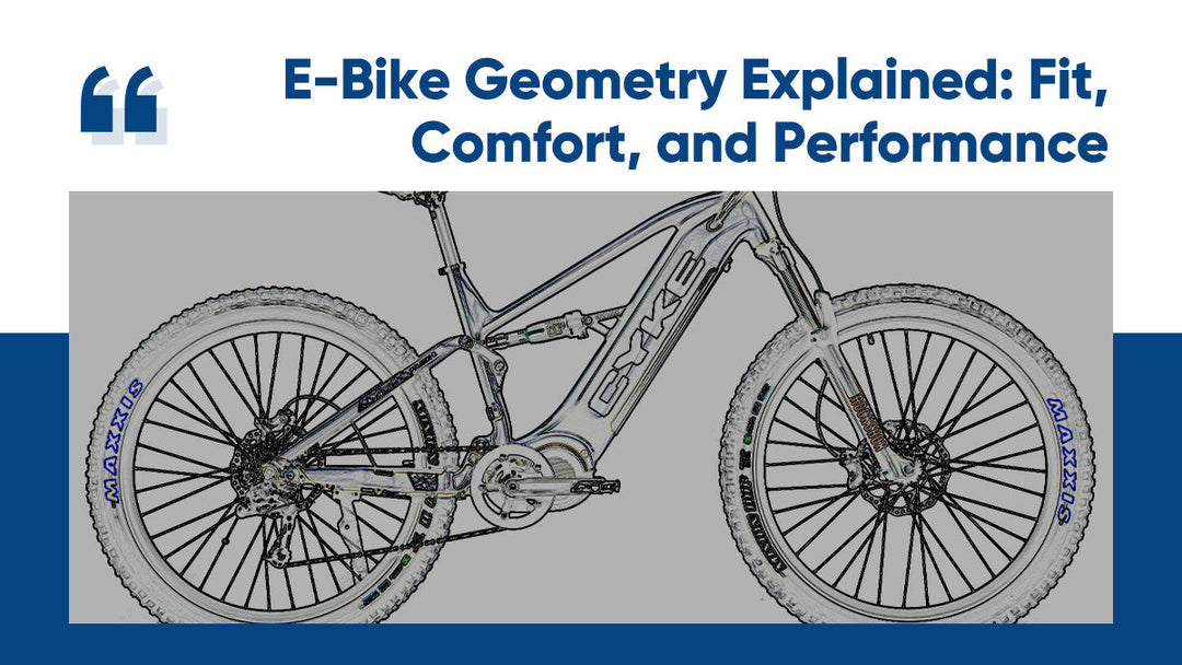 E-Bike Geometry Explained: Fit, Comfort, and Performance