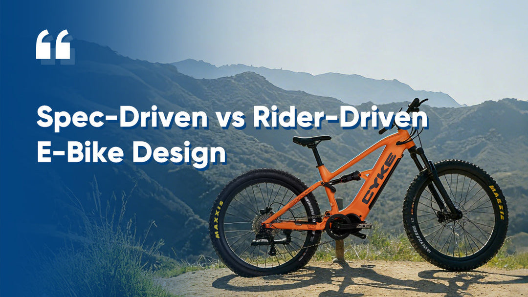 Spec-Driven vs Rider-Driven E-Bike Design