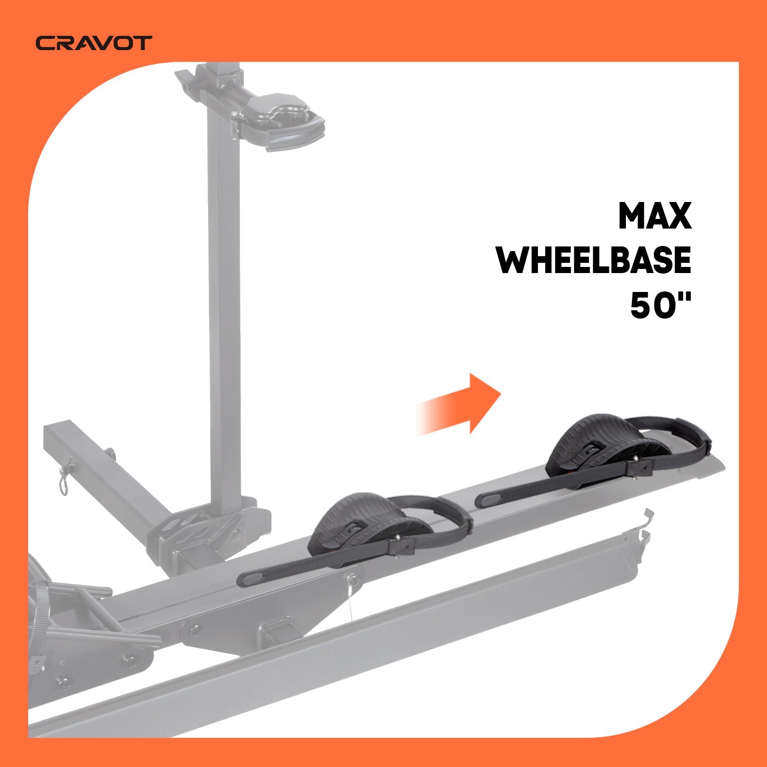 CRAVOT CyberRack E1 Hitch Bike Rack | 100 lbs, Durable & Secure – CYKE ...