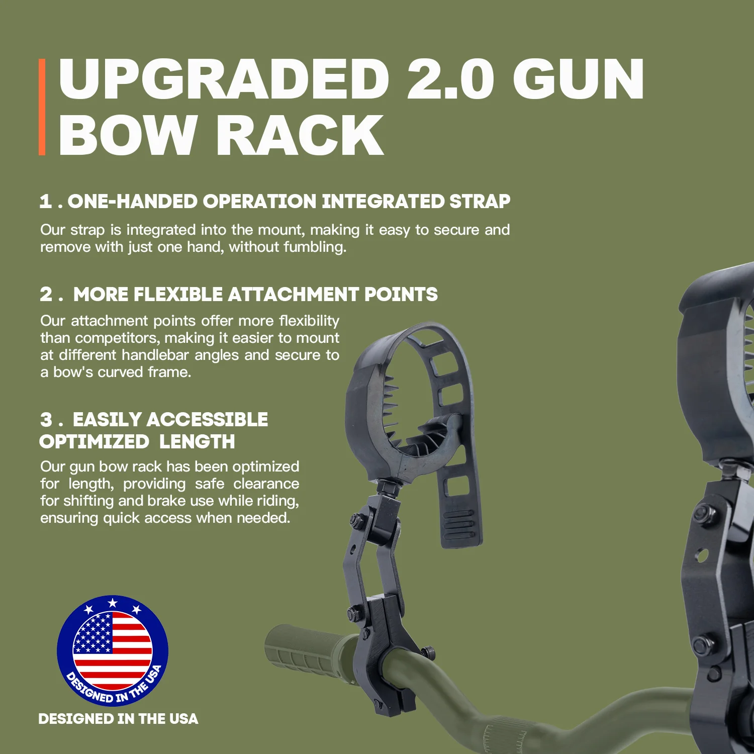 Bicycle Rifle Rack Handlebar Hunten Bike Rifle Rack – CYKE Bikes