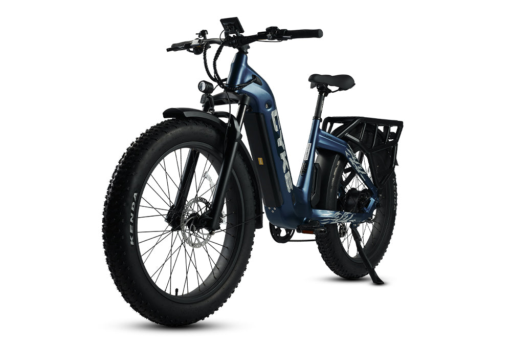 750W, 48V 20Ah, 80miles+, 450lbs Load, Class 3 Hunting Step Through Ebike for sale, Fat Tire, CYKE Lynx, Classic Blue 750W, 48V 20Ah, 80miles+, 450lbs Load, Class 3 Hunting Step Through Ebike for sale, Fat Tire, CYKE Lynx, Classic Blue