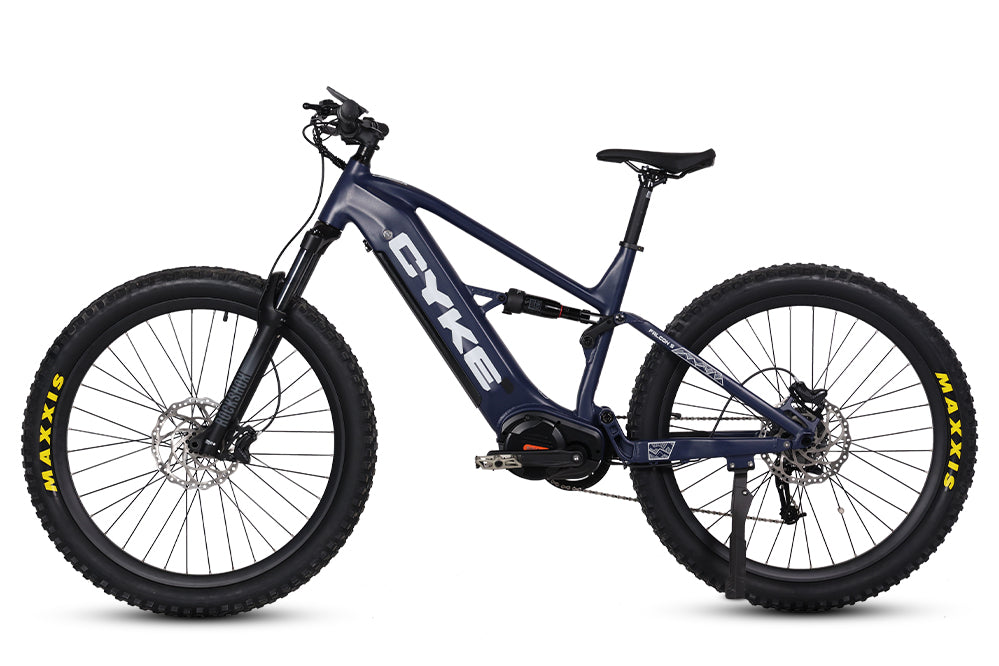 CYKE Falcon S Full Suspension EMTB | Mid-Drive Fat Tire Ebike