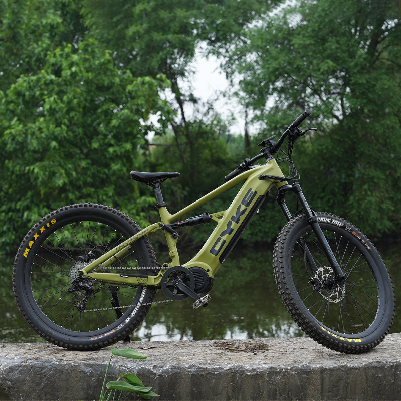 Cyke Specter CYKE Falcon A Full Suspension EMTB | Mid-Drive Ebike For Off-Road ...