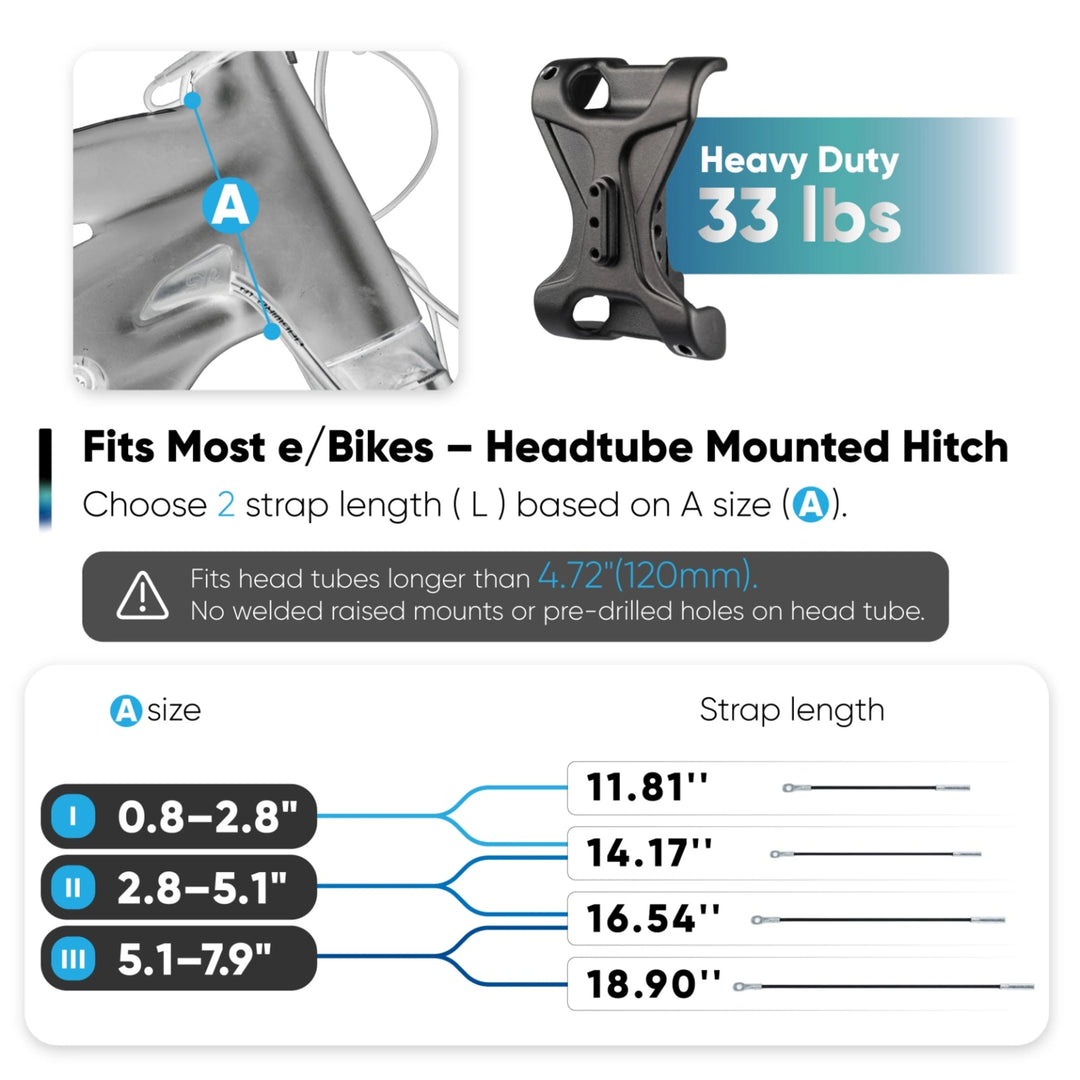 CYKE VelzenCrux | Bike Headtube Mounted Hitch