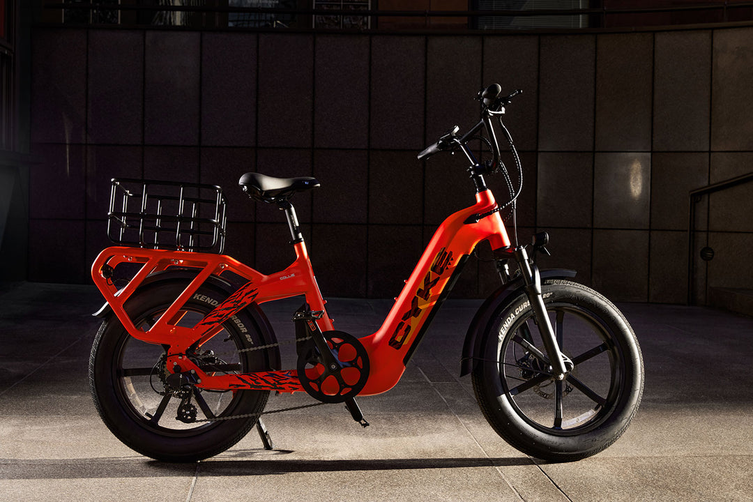 Compact cargo ebike