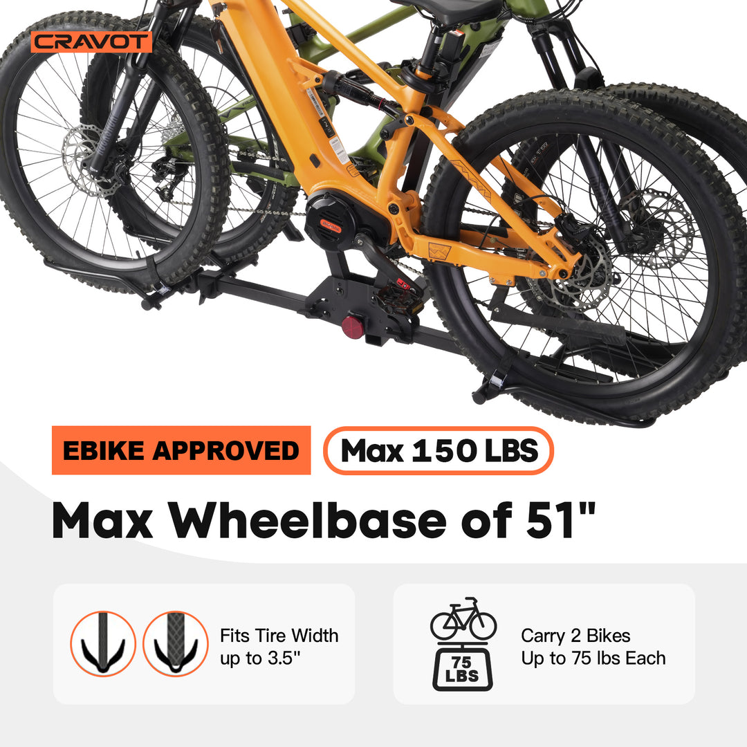 Cravot MagRack F2 Foldable Hitch Bike Rack
