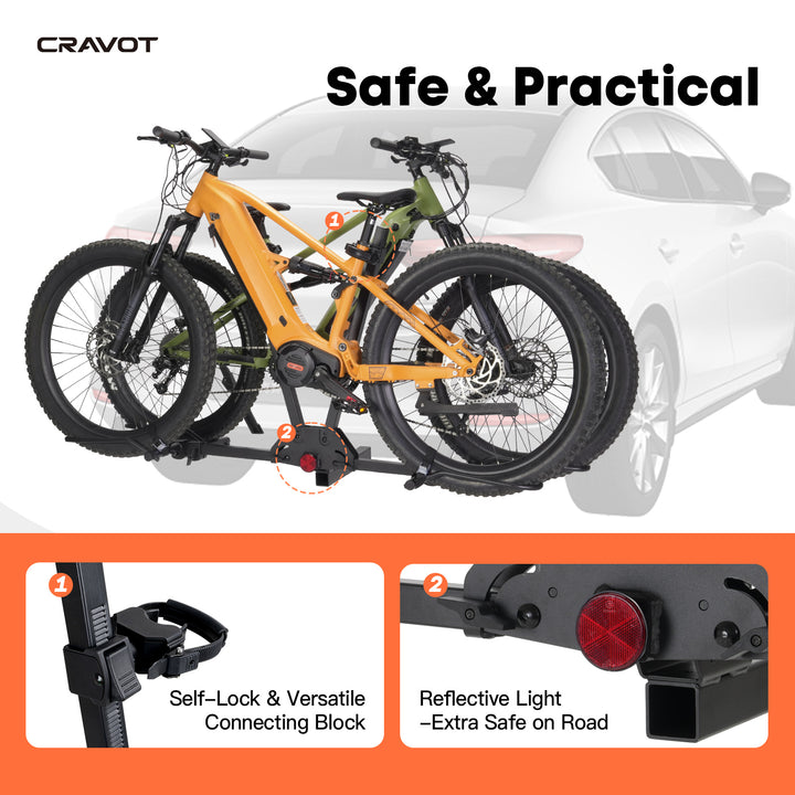 Cravot MagRack F2 Foldable Hitch Bike Rack